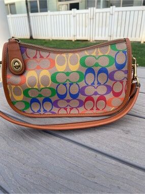 Coach Swinger Pride Rainbow Small Shoulder Bag
